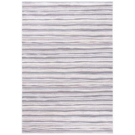 Safavieh 8 x 10 ft. Lagoon Power Loomed Rectangle Area Rug Ivory & Grey LGN148A-8